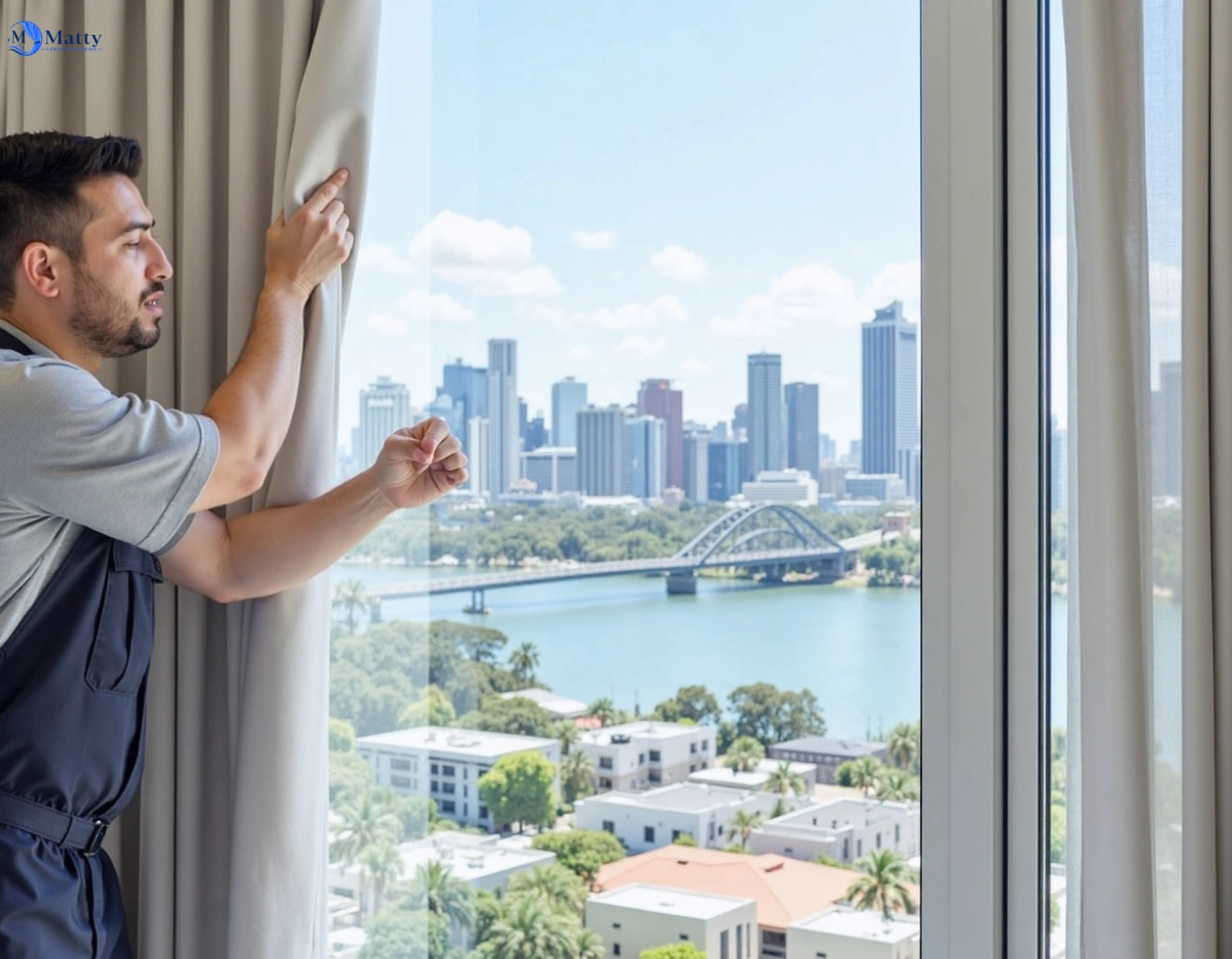 Professional curtain steam cleaning service henley-nsw QLD by Matty Curtain Cleaning